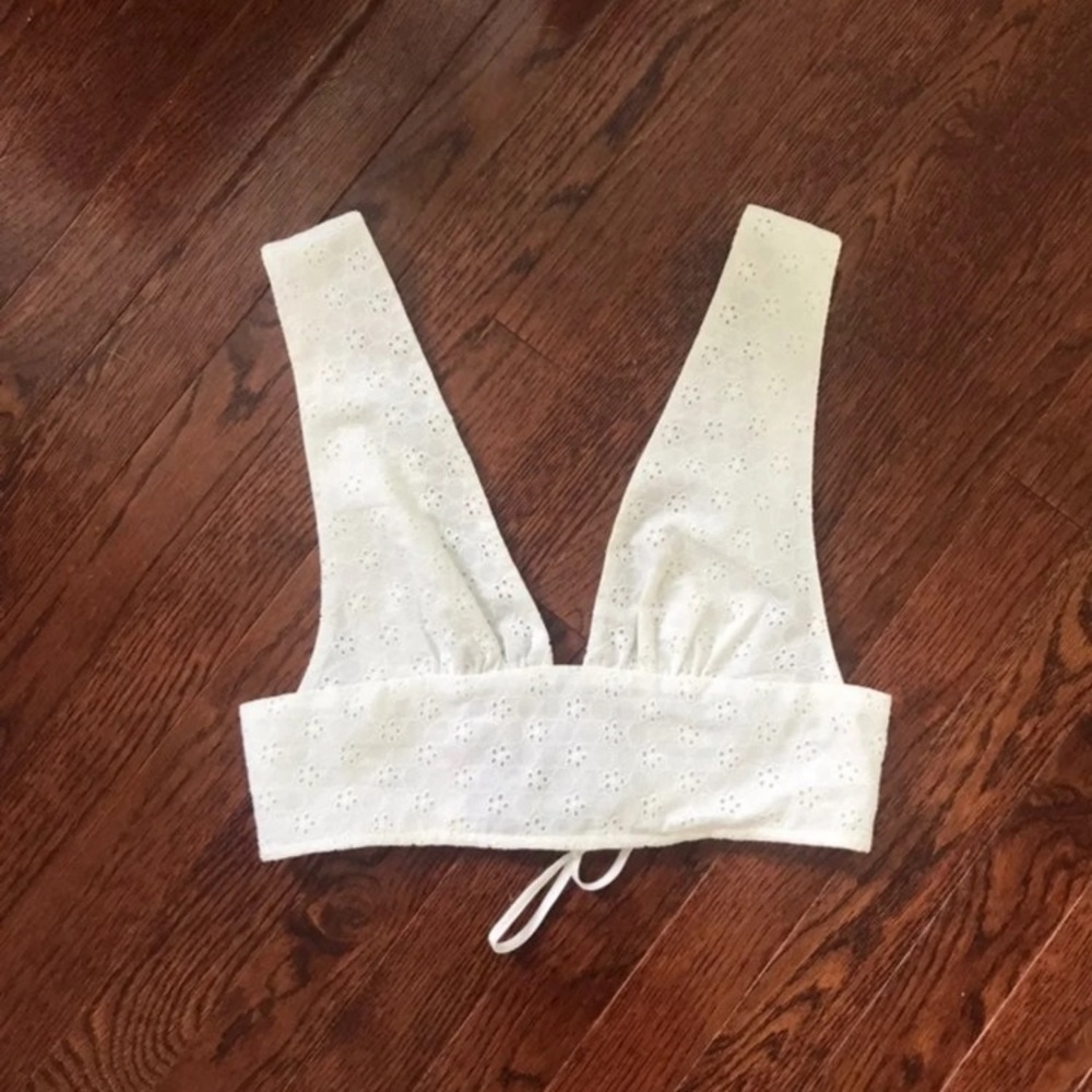 Eyelet crop top